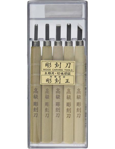 Dłuta japońskie rzeźbiarskie stal Shirogami marki Meguro