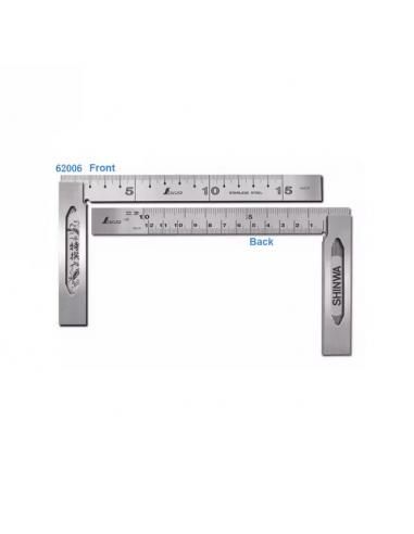 SHINWA kątownik stalowy 15 cm do kąta 90 stopni (62006)