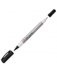 Marker dwustronny cienki-gruby czarny IDenti-Pen Sakura 2