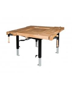 PINIE Stół stolarski z 4 imadłami SCHOOL3 blat 8cm 2