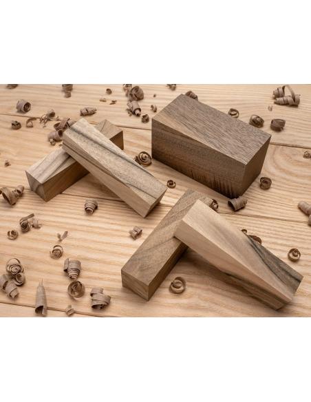 Beavercraft Drewno orzech zestaw 5 klocków BW1 Walnut