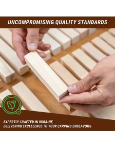 Beavercraft Drewno lipa zestaw 16 klocków BW16 2