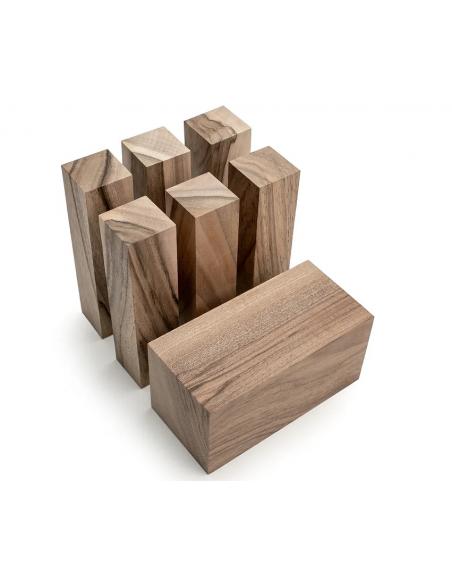 Beavercraft Drewno orzech zestaw 7 klocków BW7 Walnut