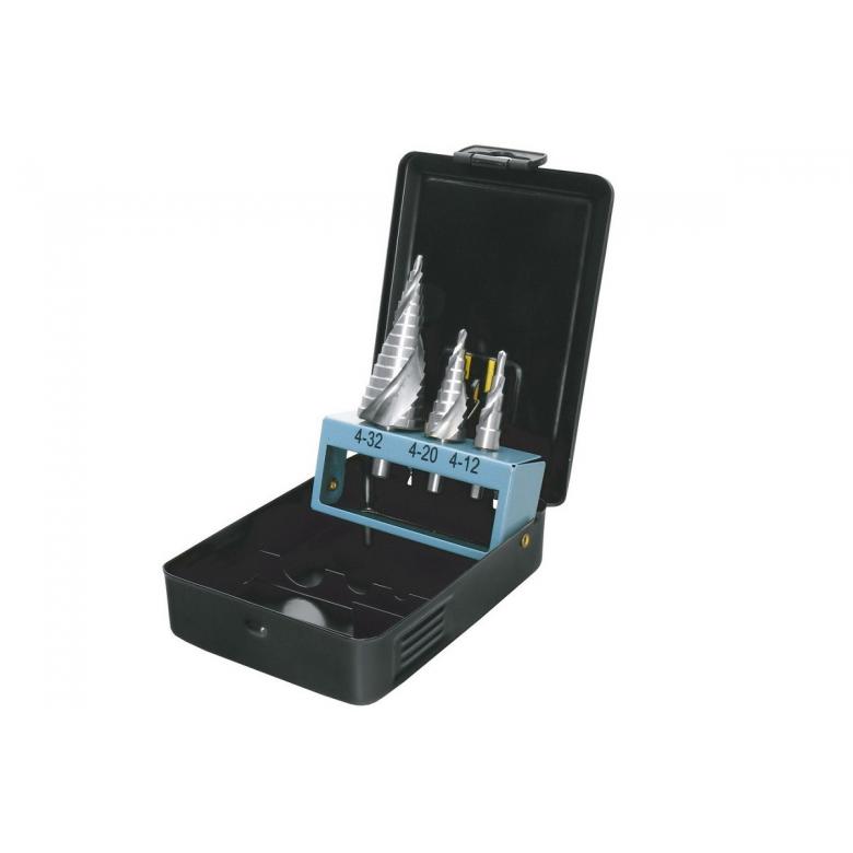 PROTECO Wiertła stopniowe HSS INDUSTRY - zestaw 3szt (90.42-ST89)