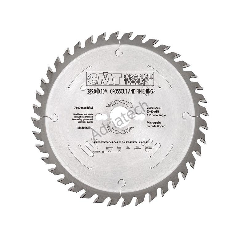 CMT Piła uniwersalna do cięcia w poprzek i wzdłuż D-250 F-30 zębów 48 (285.048.10M)