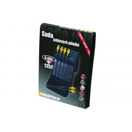 PROTECO Pilniki iglaki w etui - zestaw 6 szt (10.15-9501) 2