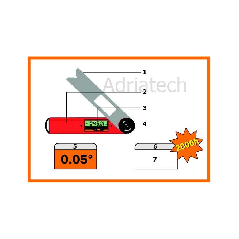 CMT Cyfrowy kątomierz DAF-001 zakres pomiaru 0-360 stopni  (DAF-001)