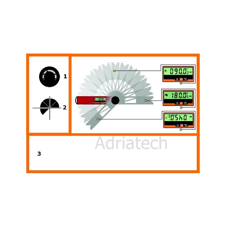CMT Cyfrowy kątomierz DAF-001 zakres pomiaru 0-360 stopni  (DAF-001)