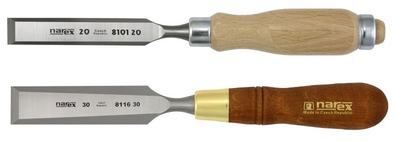 Dłuta stolarskie Narex Wood Line i Narex Premium - porównanie